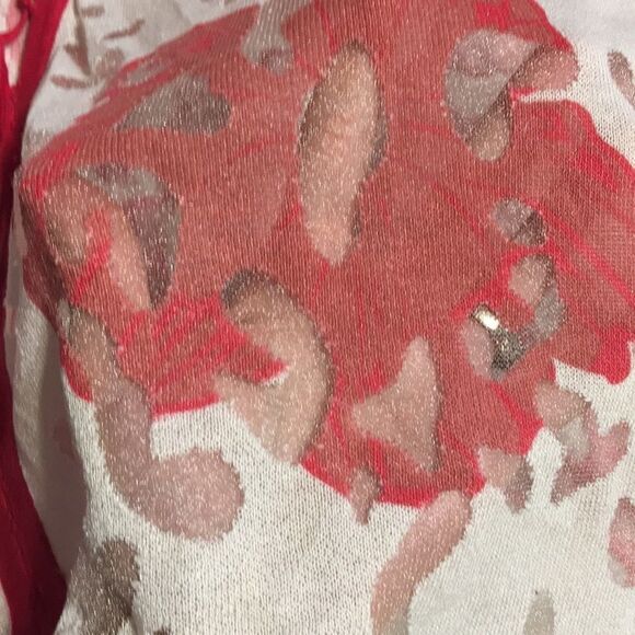 Boston Proper floral lace up poncho s/m. NWT - Picture 8 of 9